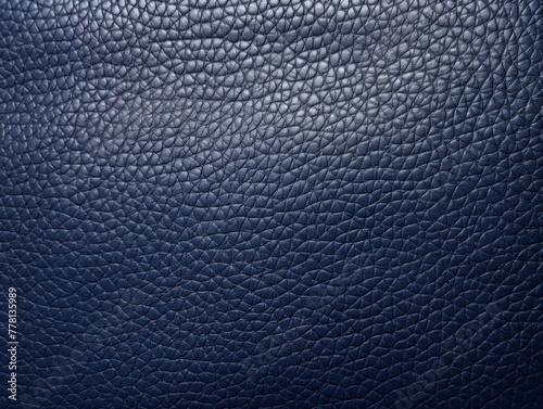Navy Blue leather pattern background with copy space for text or design showing the texture