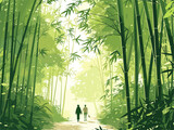 tranquil bamboo forest adventure