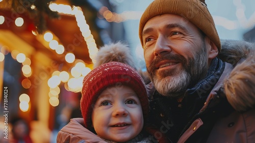 Father Holding Toddler Son