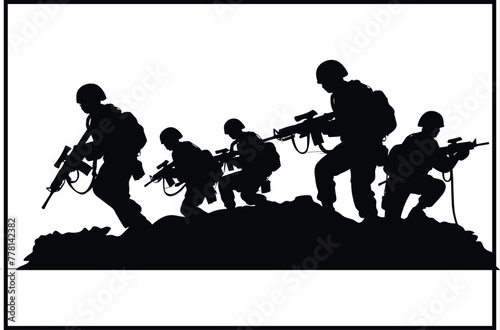 Army, Soldiers, Silhouette, Military, Defense, Patriotism, National service, Camouflage, Warfare, Brave, Valor, Heroic, Sacrifice, Duty, Honor, Courage, Uniform, Combat, Troops, Armed forces, Special 