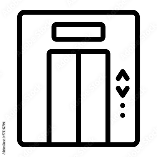 elevator line icon