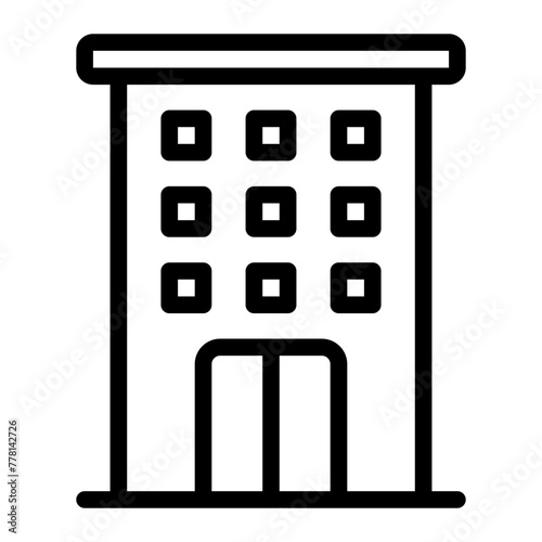 hotel line icon