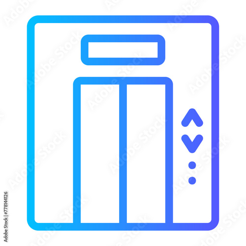 elevator gradient icon