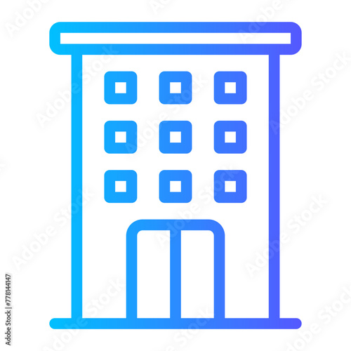 hotel gradient icon