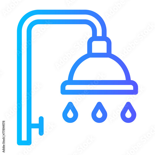 shower gradient icon