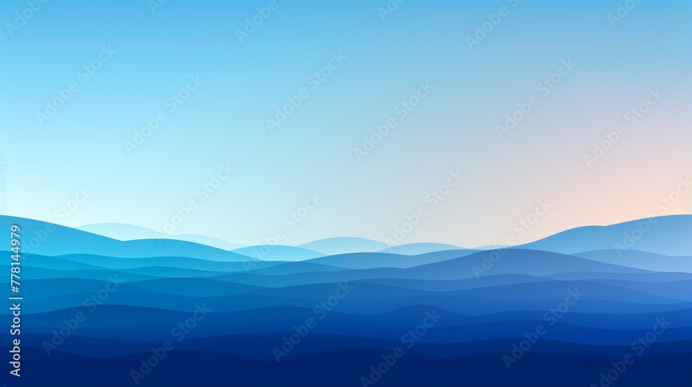 Fototapeta premium Captivating blue gradient, a visual dance of transitioning colors