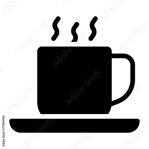 coffee glyph icon