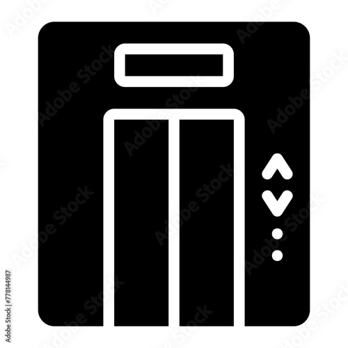 elevator glyph icon
