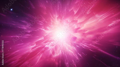 A cosmic supernova pink background with explosive energy