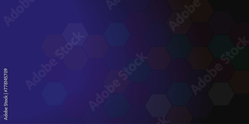 Vectors, Abstract modern technology with hexagons pattern, particles and technology design concept and wave background for science.