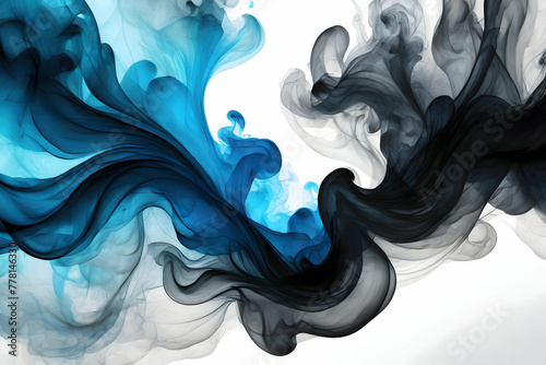 abstract black and blue background   Captivating Smoke Patterns