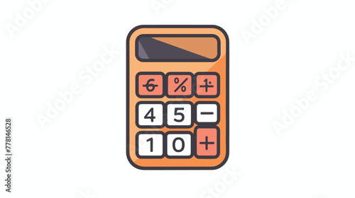Simple calculator icon. Isolated icon consisting of b