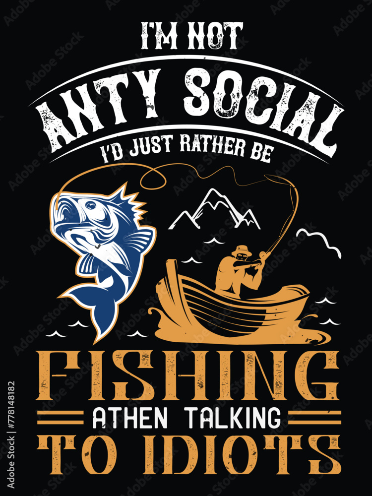 Obraz premium Milf Man I Love Fishing T-Shirt Gift Men's Funny Fishing t shirts design, Vector graphic, typographic poster or t-shirt