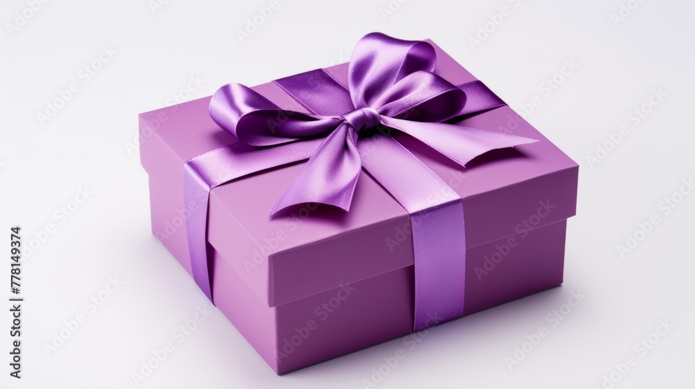Gift box with a ribbon ready to be opened Gift box with a ribbon ready to be opened