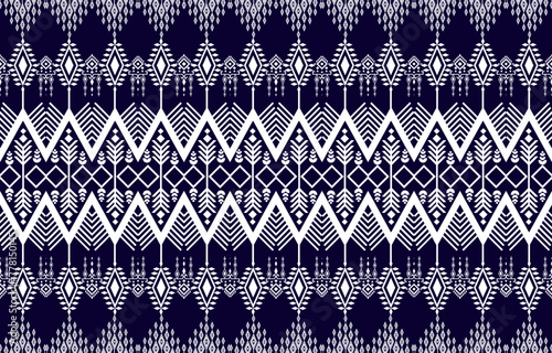 Geometric ethnic oriental pattern traditional on background.Aztec style,embroidery,abstract,vector illustration.design for texture,fabric,clothing,wrapping,carpet.