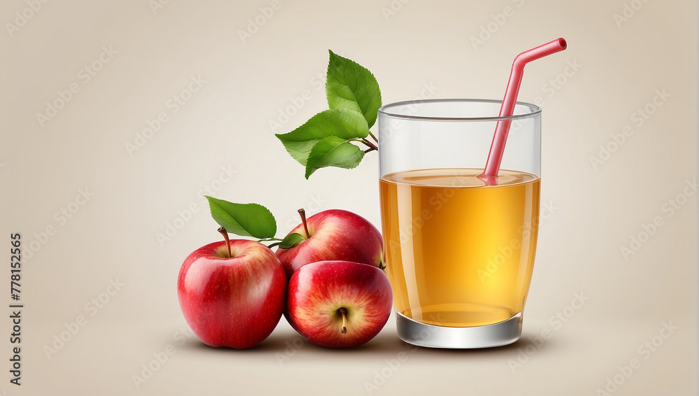 Apple juice in a different style  