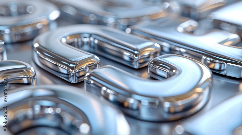 a close up of a metal object with a lot of shiny metal objects in the shape of the letter e. a close up of a metal object with a lot of shiny metal objects in the shape of the letter e.