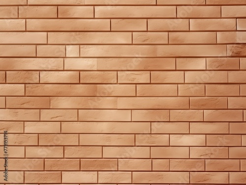 Beige majorelle shiny clean metro brick wall background pattern with copy space for design blank 