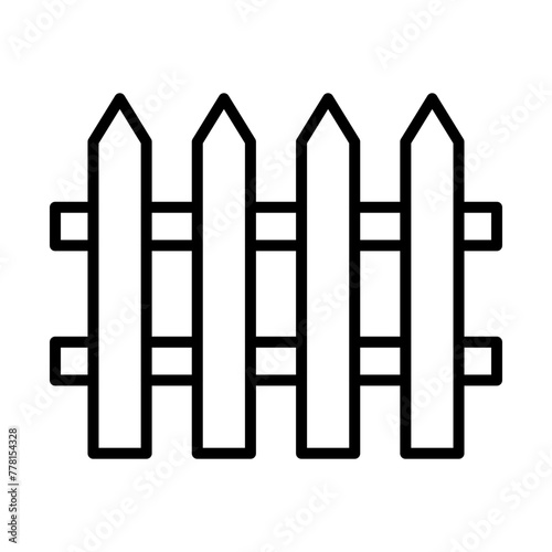 Fence line icon