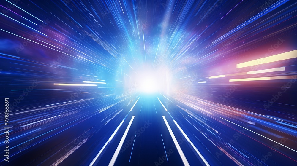 A 3d rendering of a mesmerizing hyper space journey A 3d rendering of a mesmerizing hyper space journey