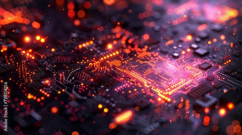 Wallpaper Mural Abstract representations of quantum computing and its impact on the future Torontodigital.ca