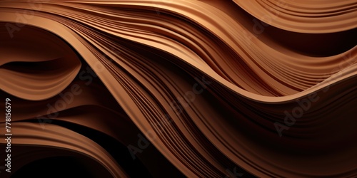 Brown abstract dark design majestic beautiful paper texture background 3d art