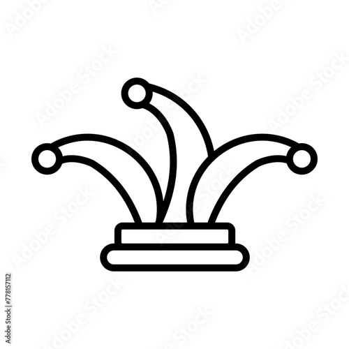 Jester line icon