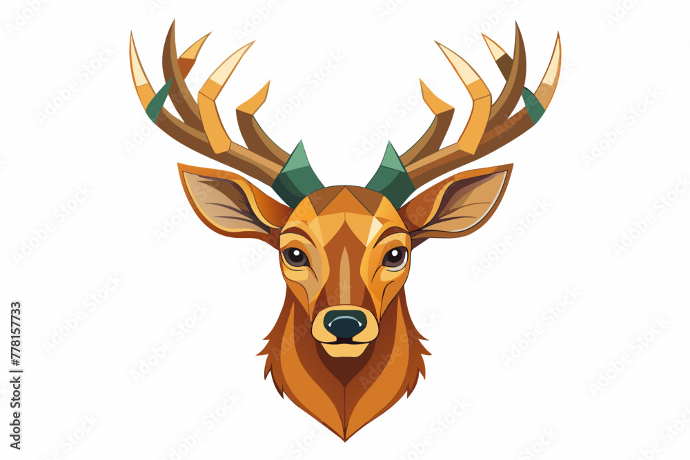 deer head vector illustration 