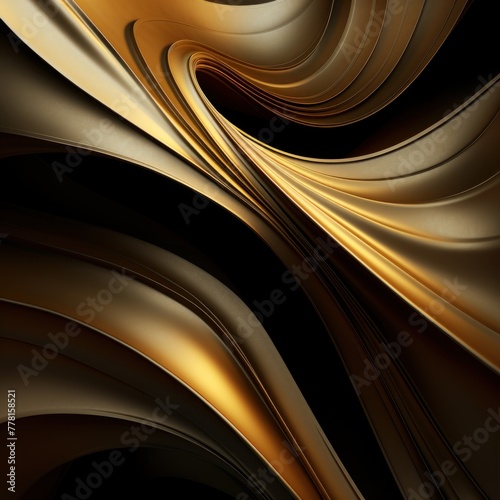 Gold abstract dark design majestic beautiful paper texture background 3d art