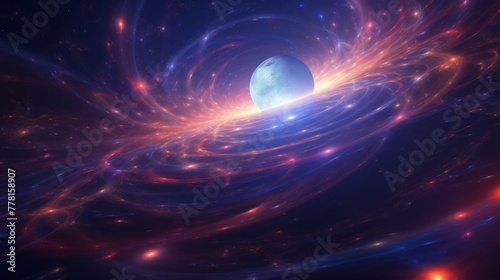 Celestial odyssey in a mesmerizing hyper space