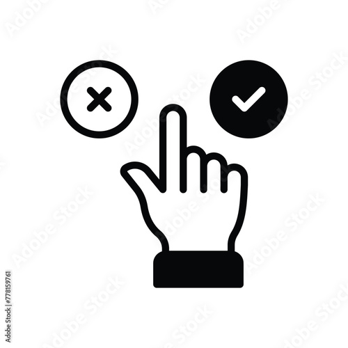 Yes Or No vector icon