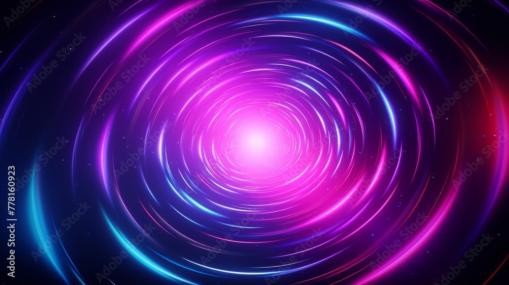 Hypnotic hyper space vortex with neon streaks Hypnotic hyper space vortex with neon streaks