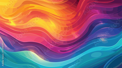 Abstract multicolored textured glowing background flat