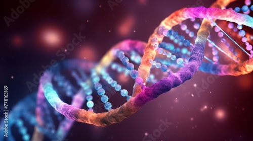 Conceptual image of dna strands as a scientific discovery