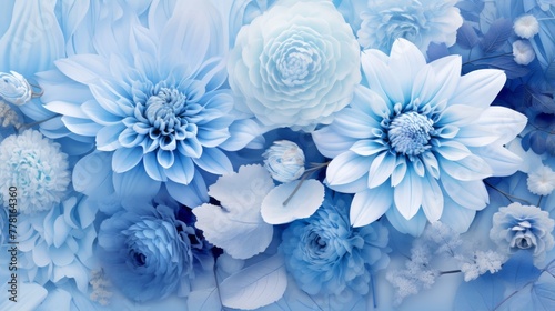 Mesmerizing blue palette, a symphony of cool and soothing hues