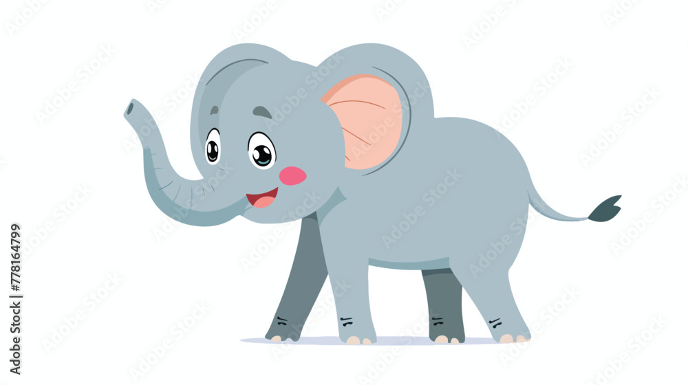 Obraz premium Cartoon Elephant Elephant themed book cover Vector Flat