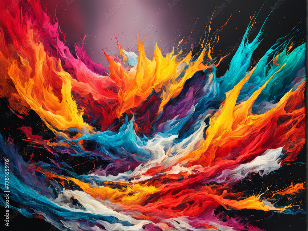 Fiery Inferno Abstract Background