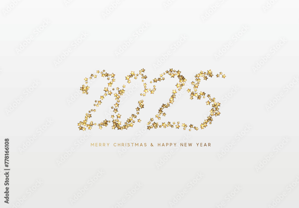 Happy new year 2025. vector illustration Happy new year 2025. vector illustration