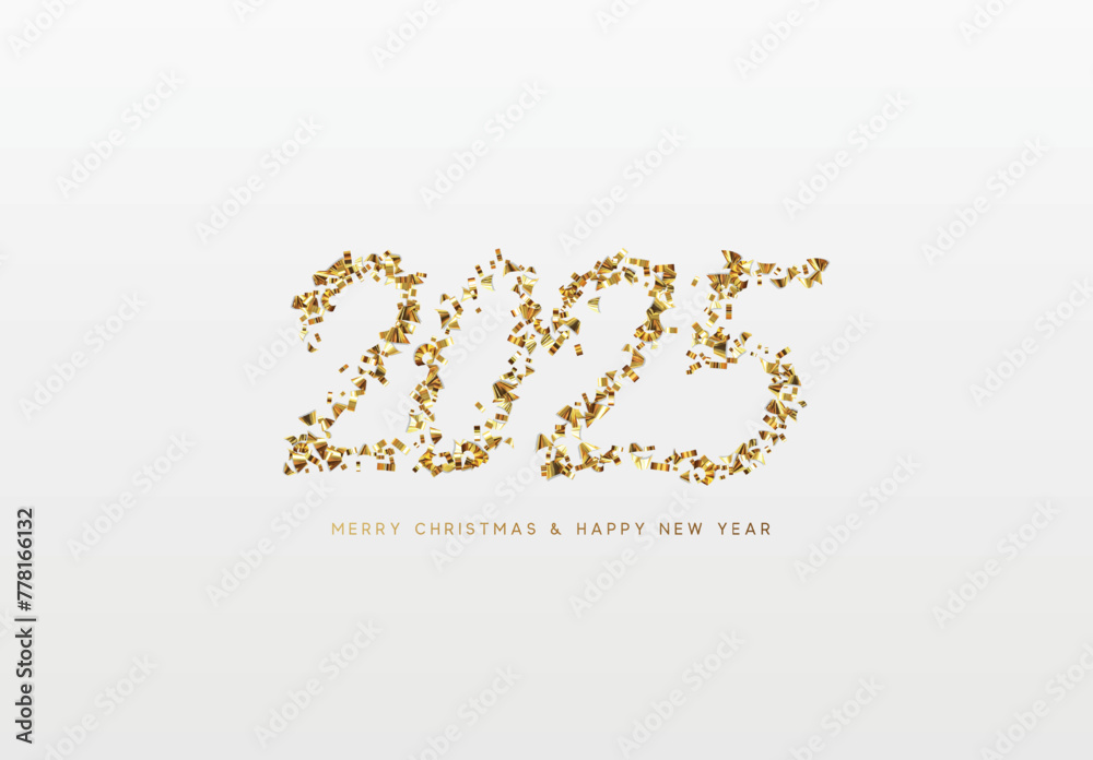 Happy new year 2025. vector illustration Happy new year 2025. vector illustration
