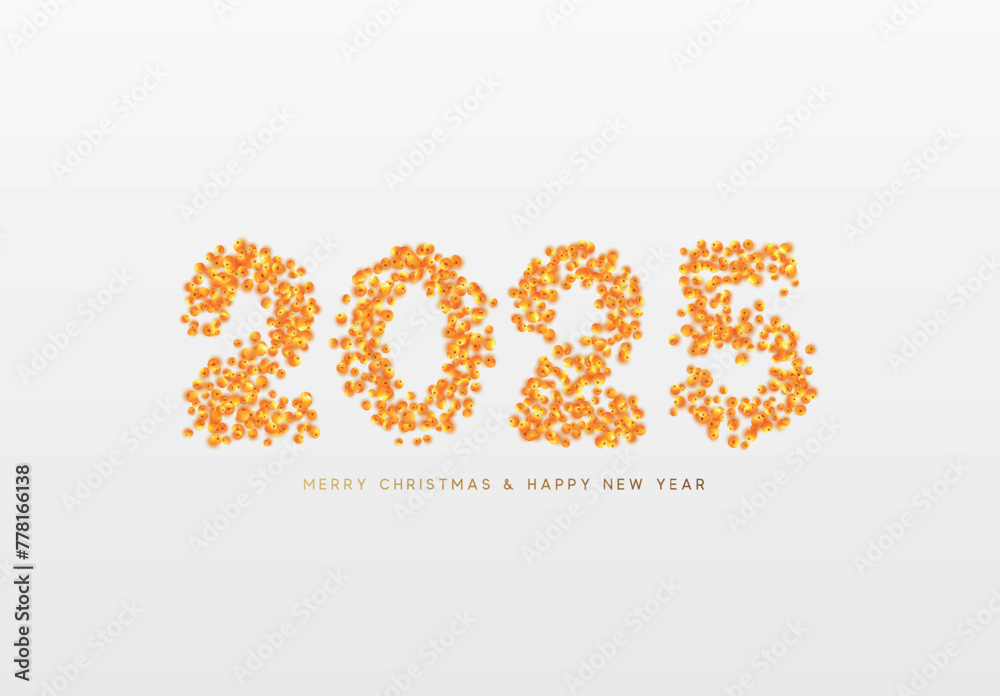 Happy new year 2025. vector illustration Happy new year 2025. vector illustration