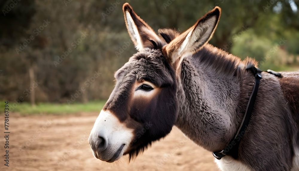 A-Donkey-With-Its-Ears-Perked-Forward-Listening-I- 2