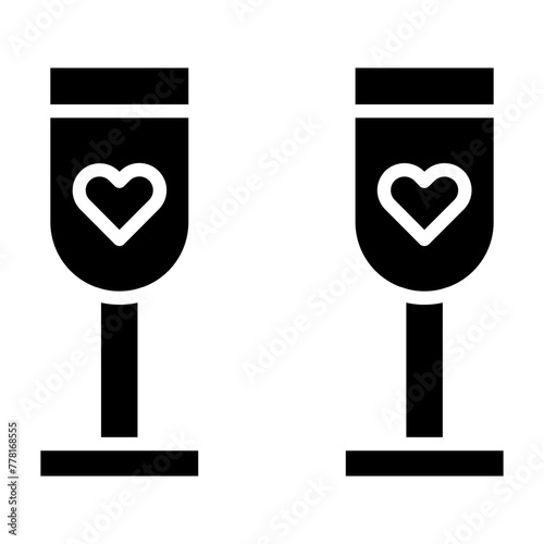 Cheer glyph icon
