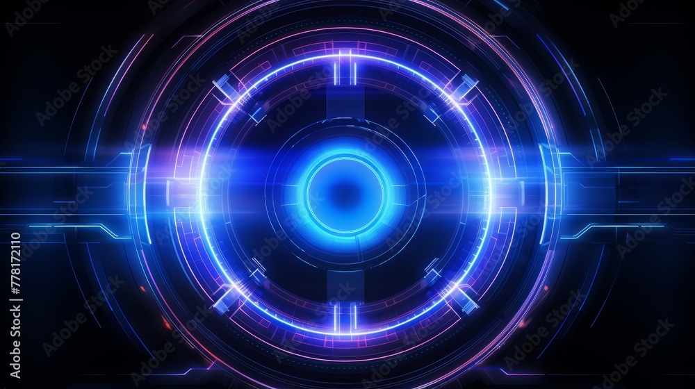 Futuristic hyper zoom concept with neon elements Futuristic hyper zoom concept with neon elements