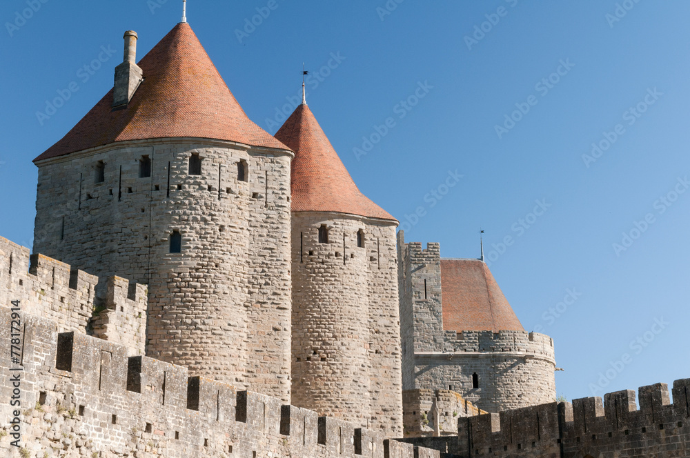 old castle in Carcassonne, France 