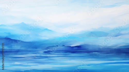 Wallpaper Mural Mesmerizing blue scene, a tapestry of evolving colors and tones Torontodigital.ca