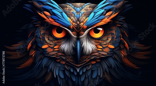 vibrant splendor of an owl brought to life through a stunning paint splash technique against a colorful backdrop, capturing the essence of artistic beauty and wildlife.