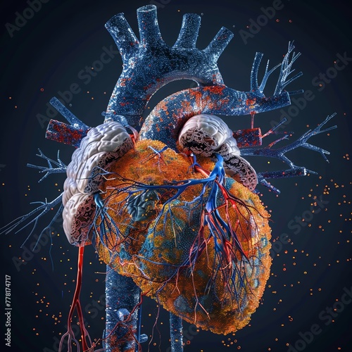 A visually striking representation of Vardenafils impact on the cardiovascular system photo