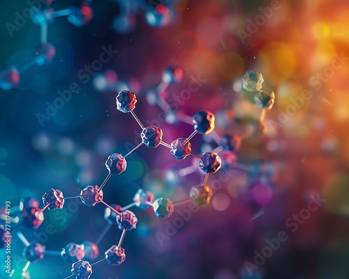 Cefuroxime Create an abstract depiction of the molecular structure of this antibiotic photo