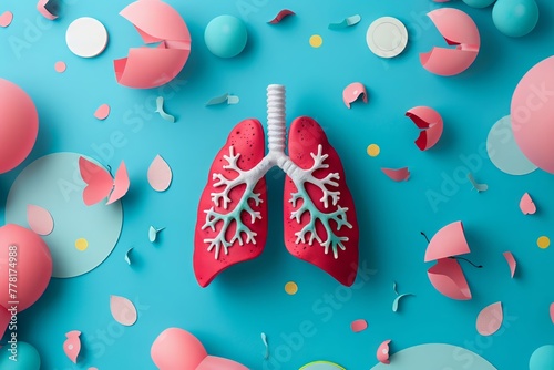Design a visually striking piece highlighting the benefits of Beclomethasone for respiratory health photo