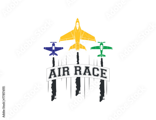 Air race aero plane vector for print on t shirt , hoodies and other use